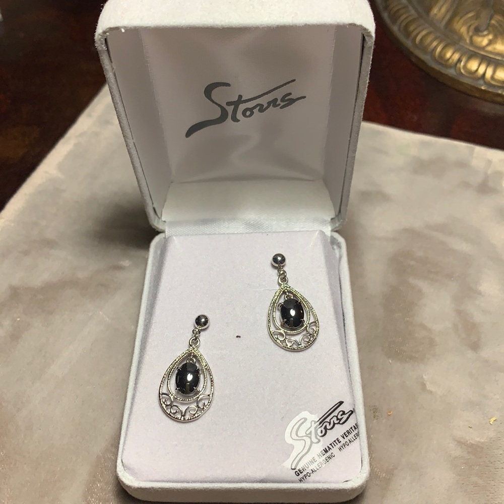 Genuine Hematite Veritable Earrings